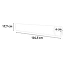 Pannello Radiante Riscaldante Wi-Fi ad Infrarossi 104,5x17,7x6 cm 1500W Sined  Nero