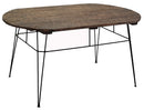 Tavolo in Legno Ovale Marrone