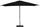 Ombrellone da Giardino 3x2 m Palo Ø38 mm in Alluminio Tessuto Olefin Trend Nero
