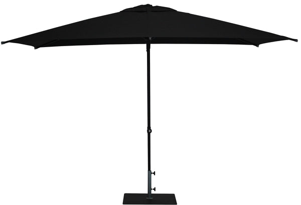 online Ombrellone da Giardino 3x2 m Palo Ø38 mm in Alluminio Tessuto Olefin Trend Nero