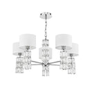 Lampadario Modern in Metallo e Vetro Talento Cromo