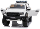 Macchina Elettrica per Bambini 12V 2 Posti con Licenza Ford Raptor Ranger Bianca