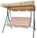Dondolo da Giardino in Acciaio Beige