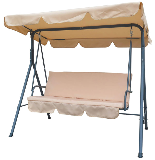 prezzo Balançoire de jardin en Acier Beige