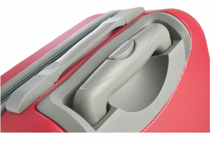 Trolley Valigia Bagaglio a Mano Rigida in ABS 4 Ruote Soriani Rossa
