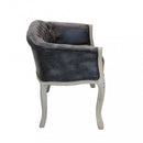 Divano Coleman 107x61x70 h cm in Similpelle Grigio scuro