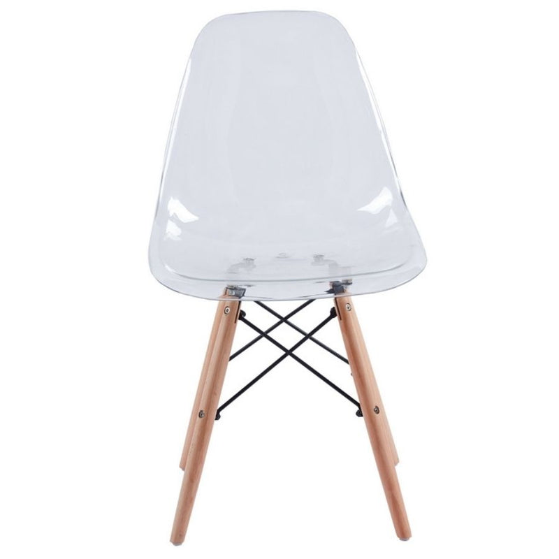 Set 4 Sedie 45,5x53,5x81,2 cm in Polipropilene Betty  Trasparente