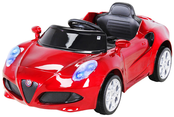 prezzo Voiture électrique pour enfants 12V avec permis Alfa Romeo 4C Rouge