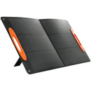 Caricabatteria Solare 100W Pieghevole con Attacco USB-A e USB-C per Ricarica Rapida IP67 Nero      