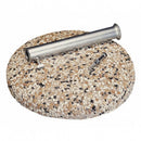 Base per Ombrellone da Giardino Kg 35 con Tubo Ø55 mm in Acciaio Grigio