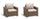 Lot de 2 fauteuils de jardin 83x68x71,5h cm Keter California Cappuccino