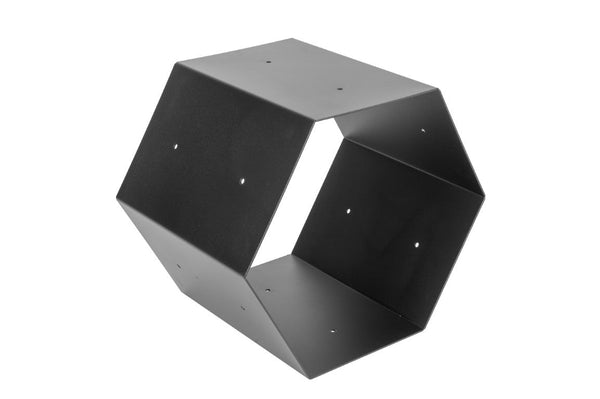 sconto Portalegna per Camino 40x30x35cm in Ferro Verniciato Nero Opaco