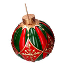 Sfera resina verde e rosso cm Ø39,8xh43,2