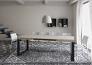 Tavolo Allungabile 120-224x90x77 cm Tecno Cashmere Telaio Antracite 