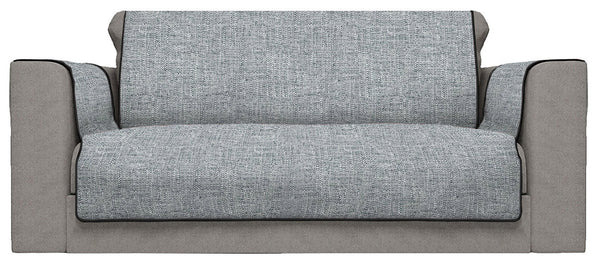 prezzo Housse de canapé avec housses d'accoudoirs en polyester gris foncé différentes tailles