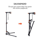 Cavalletto Supporto per Bicicletta in Ferro e PP 85x59x100-159 cm 