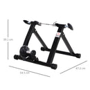 Rullo Pieghevole per Bicicletta Allenamento in Casa Nero 54.5x47.2x39.1 cm 