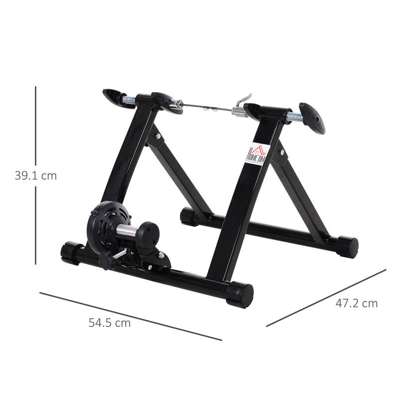 Rullo Pieghevole per Bicicletta Allenamento in Casa Nero 54.5x47.2x39.1 cm 