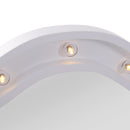 Specchio da Trucco Ripiegabile Retroilluminato con 16 LED Bianco 73x53.5x4.5 cm 