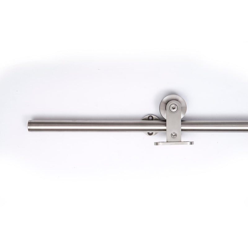 Binario per Porta Scorrevole con Kit di Accessori in Acciaio Inox 200 cm 