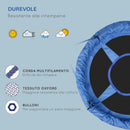 Altalena Rotonda per Bambini Interno ed Esterno 100x180 cm 