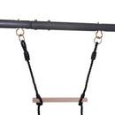 Parco Giochi Altalena e Scala per Bambini da Giardino in Metallo 