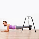 Dip Station Parallele con Passanti e Maniglie Imbottite in Acciaio 