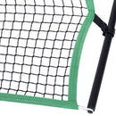 Rete da Calcio con Rimbalzatore per Allenamento in Acciaio 214x100x118 cm 