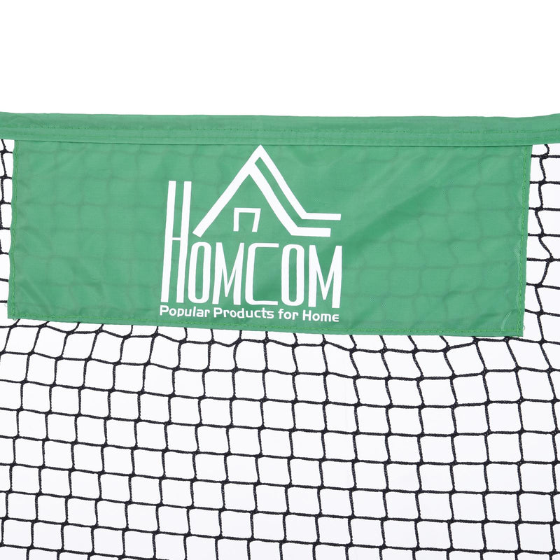 Rete da Calcio con Rimbalzatore per Allenamento in Acciaio 214x100x118 cm 