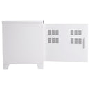 Armadietto in Acciaio con 2 Ante Bianco 100x40x48,5 cm 