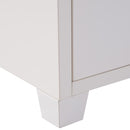 Armadietto in Acciaio con 2 Ante Bianco 100x40x48,5 cm 