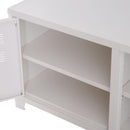 Armadietto in Acciaio con 2 Ante Bianco 100x40x48,5 cm 