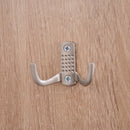 Set 3 Pezzi Scarpiera Appendiabiti Specchio da Ingresso in Legno 80x27x46.5 cm 