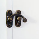 Specchiera Armadio Portagioielli da Parete in Legno MDF Bianco 37x9.5x112 cm 