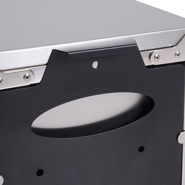 online Table de barbecue pliante portable pour cuisinière à gaz en aluminium 104,2x85,5x55cm