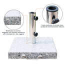 Base per Ombrellone Ø35 a Ø48 in Marmo 29kg 42x42x36 cm 