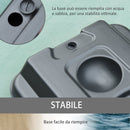 Canestro da Basket Altezza Regolabile in Acciaio con Base 