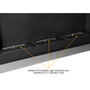 Camino a Bioetanolo da Parete 110x63 cm Inox 