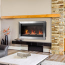 Camino a Bioetanolo da Parete 110x63 cm Inox 