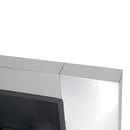 Camino a Bioetanolo da Parete 136x54 cm Inox e Nero 