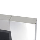 Camino a Bioetanolo da Parete 136x54 cm Inox e Nero 