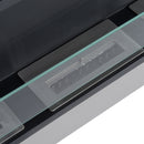 Camino a Bioetanolo da Parete 136x54 cm Inox e Nero 