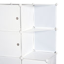 Armadio Guardaroba Modulare 10 Cubi Bianco 111x47x145 cm 