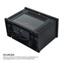 Camino Elettrico da Terra Effetto Fiamma 600W/1200W Nero 