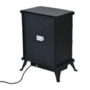 Camino Elettrico da Terra Effetto Fiamma 950W/1850W Nero 