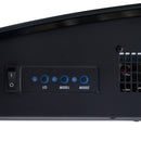 Camino Elettrico da Parete Effetto Fiamma 900W/1800W Nero 