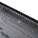 Camino Elettrico da Parete o Terra Effetto Fiamma 1000W/2000W Inox e Nero 