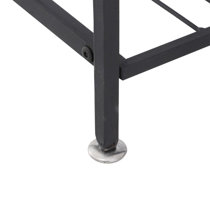 Scaffale Portabottiglie Cantina Vini in Metallo Nero 63x25x91 cm 