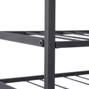 Scaffale Portabottiglie Cantina Vini in Metallo Nero 63x25x91 cm 