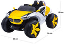 Macchina Elettrica per Bambini 12V Kidfun Auto Manhattan Gialla